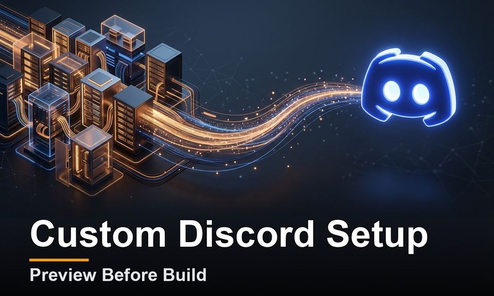 Discord server setup: example of the service cover image