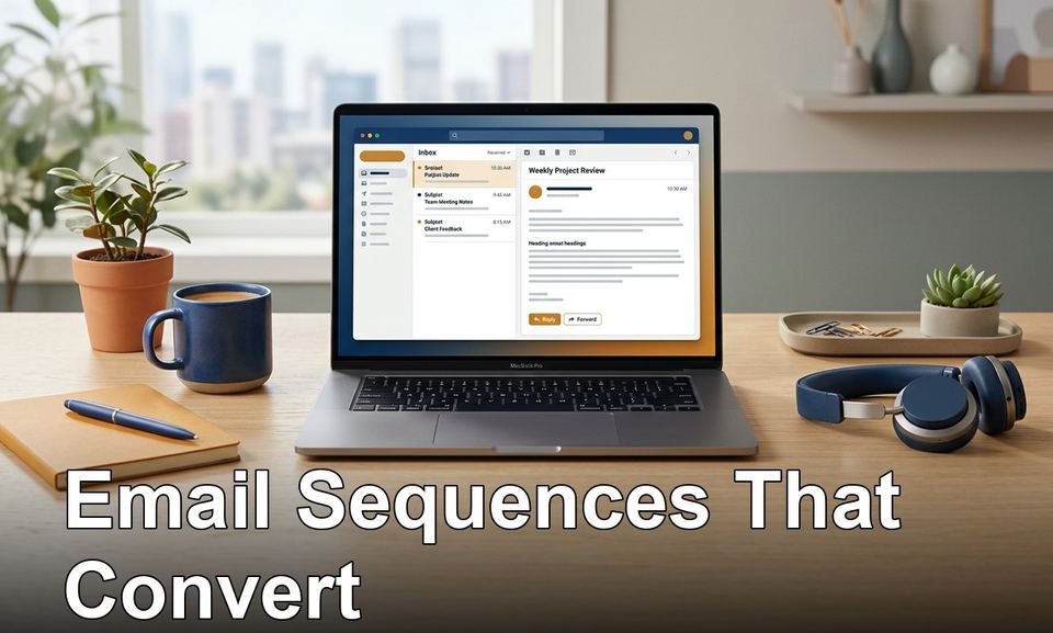 Email sequence: example of the service cover image