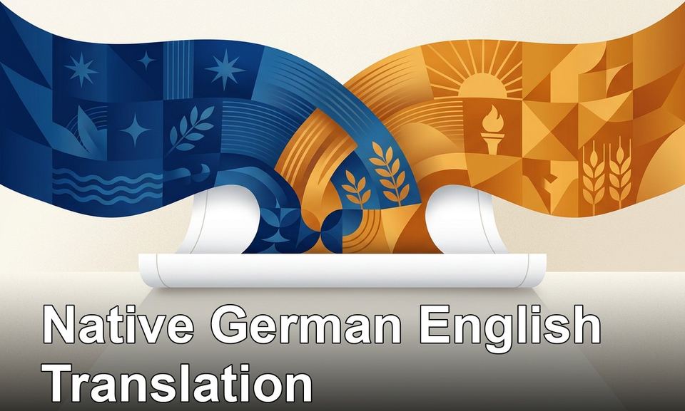 German and English translation: example of the service cover image